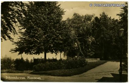 Schoonhoven, Plantsoen ansichtkaart: Schoonhoven, Plantsoen
