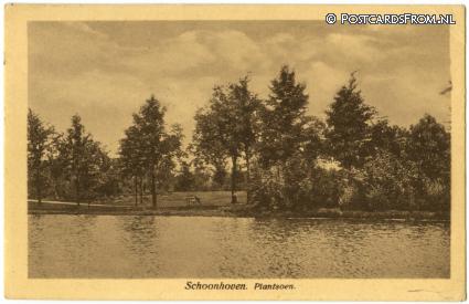 ansichtkaart: Schoonhoven, Plantsoen