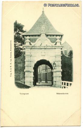 Schoonhoven, Veerpoort ansichtkaart: Schoonhoven, Veerpoort