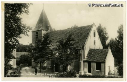 ansichtkaart: Schoonhoven, Willige Langerak. Kerk