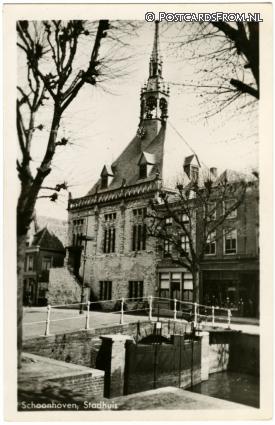 Schoonhoven, Stadhuis ansichtkaart: Schoonhoven, Stadhuis