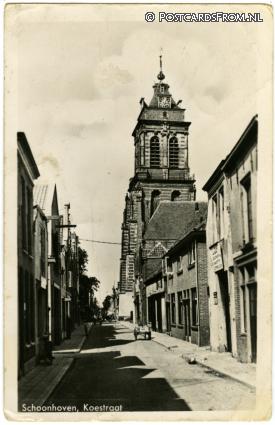 Schoonhoven, Koestraat ansichtkaart: Schoonhoven, Koestraat