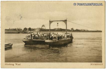 ansichtkaart: Nijmegen, Gierbrug Waal