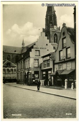 ansichtkaart: Helmond, Markt