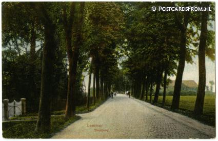 Lemmer, Straatweg ansichtkaart: Lemmer, Straatweg