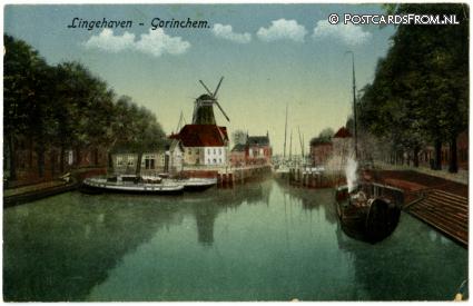 ansichtkaart: Gorinchem, Lingehaven