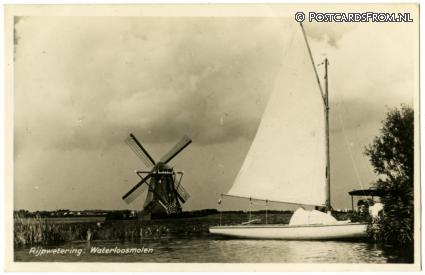 ansichtkaart: Rijpwetering, Waterloosmolen