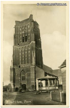 ansichtkaart: Woudrichem, Toren