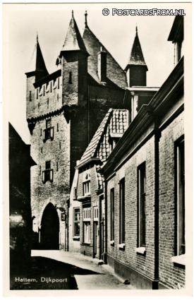Hattem, Dijkpoort ansichtkaart: Hattem, Dijkpoort
