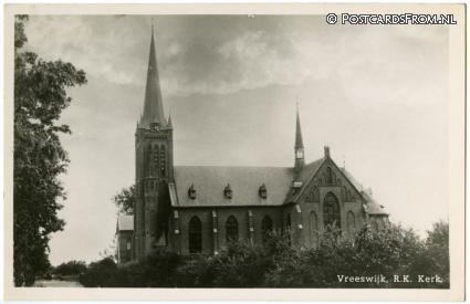 ansichtkaart: Nieuwegein Vreeswijk, R.K. Kerk