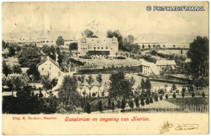Heerlen, Sanatorium en omgeving van Heerlen ansichtkaart: Heerlen, Sanatorium en omgeving van Heerlen