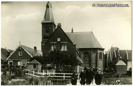 Marken, Kerk ansichtkaart: Marken, Kerk