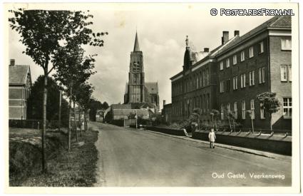 ansichtkaart: Oud Gastel, Veerkensweg
