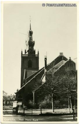 ansichtkaart: Overschie, Ned. Herv. Kerk