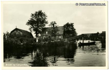 ansichtkaart: Broek op Langedijk, --