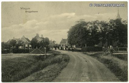 Winsum FR, Bruggeburen ansichtkaart: Winsum FR, Bruggeburen
