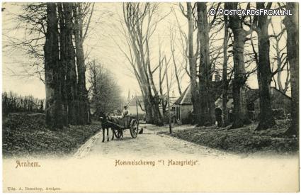 ansichtkaart: Arnhem, Hommelscheweg 't Hazegrietje