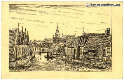 Volendam, Dril. Gracht ansichtkaart: Volendam, Dril. Gracht
