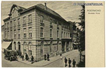 ansichtkaart: Roermond, Munster Hotel