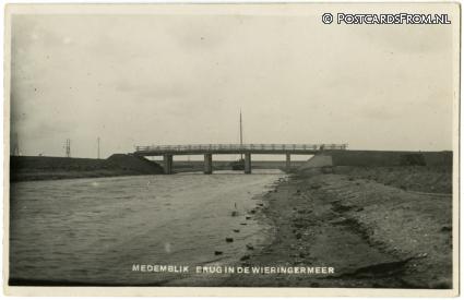 ansichtkaart: Medemblik, Brug in de Wieringermeer