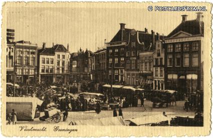 ansichtkaart: Groningen, Vischmarkt