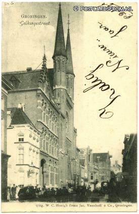 Groningen, Gelkingestraat ansichtkaart: Groningen, Gelkingestraat