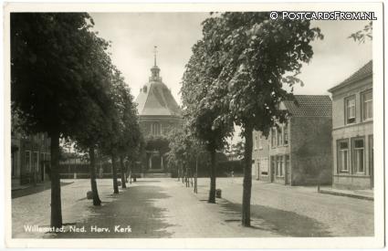 ansichtkaart: Willemstad, Ned. Herv. Kerk