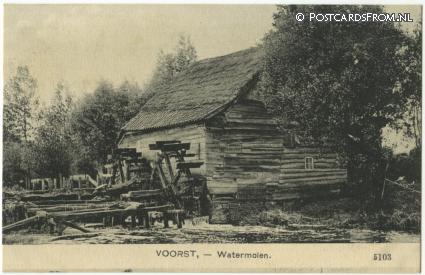 ansichtkaart: Voorst Gem Voorst, Watermolen