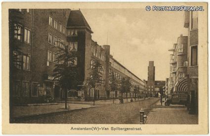 ansichtkaart: Amsterdam, West. Van Spilbergenstraat
