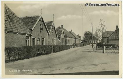 Akersloot, Meerweg ansichtkaart: Akersloot, Meerweg