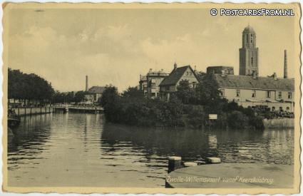 Zwolle, Willemsvaart vanaf Keersluisbrug ansichtkaart: Zwolle, Willemsvaart vanaf Keersluisbrug