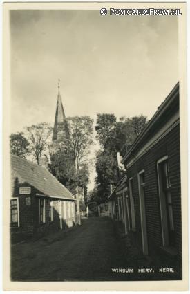 ansichtkaart: Winsum GN, Herv. Kerk