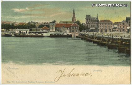 Arnhem, Schipbrug ansichtkaart: Arnhem, Schipbrug