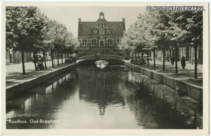 ansichtkaart: Oud-Beijerland, Raadhuis