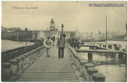 ansichtkaart: Vlissingen, Havenhoofd