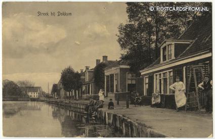ansichtkaart: Dokkum, Streek bij Dokkum