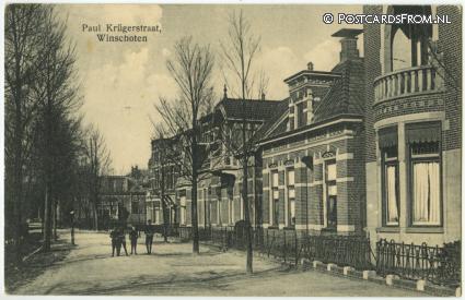 Winschoten, Paul Krugerstraat ansichtkaart: Winschoten, Paul Krugerstraat