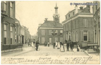 Winschoten, Langestraat ansichtkaart: Winschoten, Langestraat