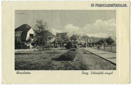 ansichtkaart: Winschoten, Burg. Schonfeld-singel