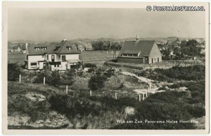 ansichtkaart: Wijk aan Zee, Panorama Huize Henriette