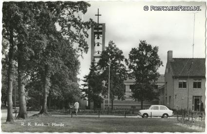 't Harde, R.K. Kerk ansichtkaart: 't Harde, R.K. Kerk