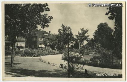 Haren GN, Onnesweg ansichtkaart: Haren GN, Onnesweg