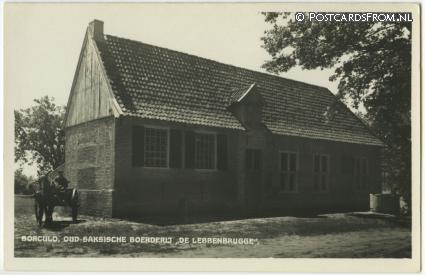 ansichtkaart: Borculo, Oud-Saksiche Boerderij 'De Lebbenbrugge'