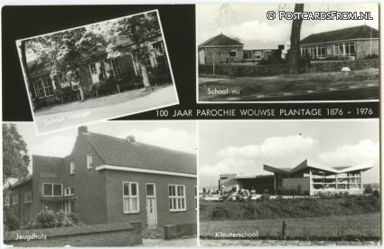 ansichtkaart: Wouwse Plantage, 100 Jaar Parochie 1976-1976