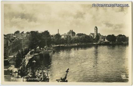 Wormerveer, Zaanweg ansichtkaart: Wormerveer, Zaanweg