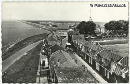 Urk, Gezicht op N.H. Kerk ansichtkaart: Urk, Gezicht op N.H. Kerk