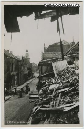 Venray, Grotestraat ansichtkaart: Venray, Grotestraat