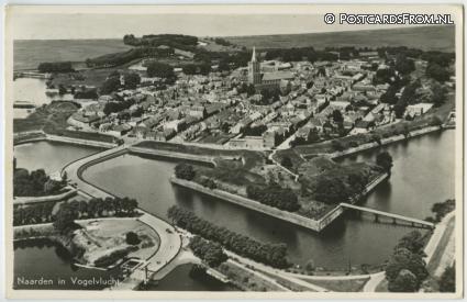 ansichtkaart: Naarden, In Vogelvlucht