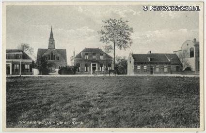 ansichtkaart: Honselersdijk, Geref. Kerk