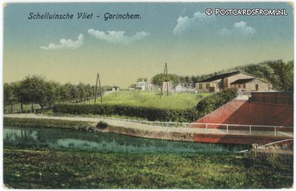 ansichtkaart: Gorinchem, Schelluinsche Vliet